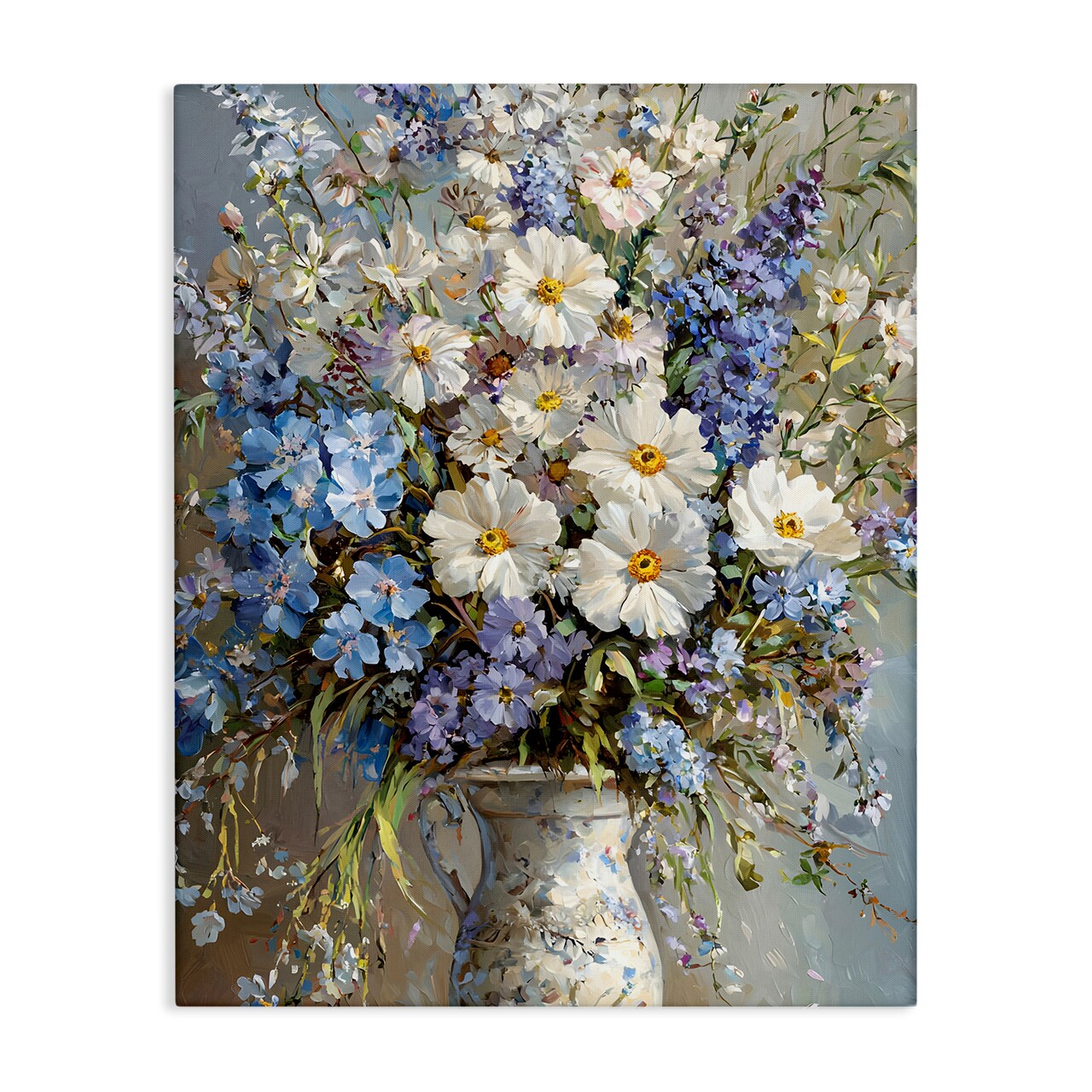 Stupell Industries Flowers in Chinoiserie Vase Canvas Design by Franklyn Gregory
